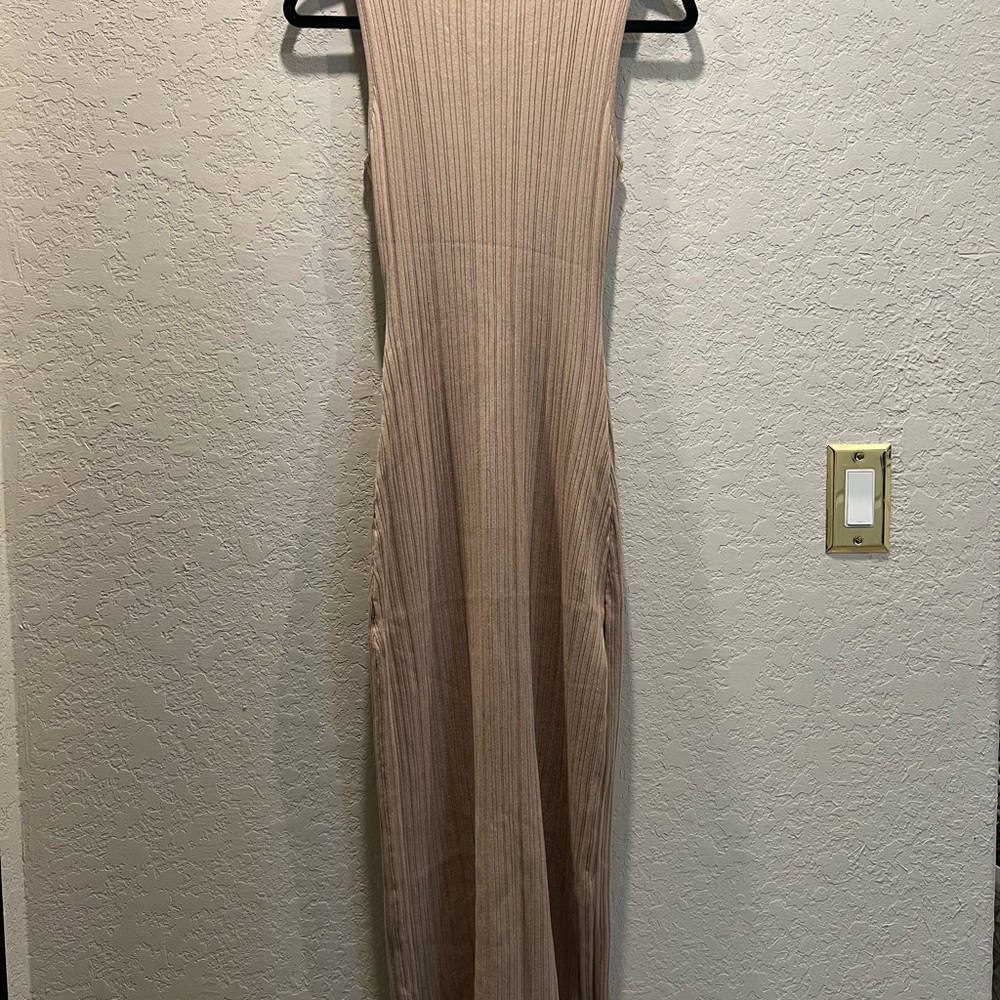 Commense Tan Maxi Dress